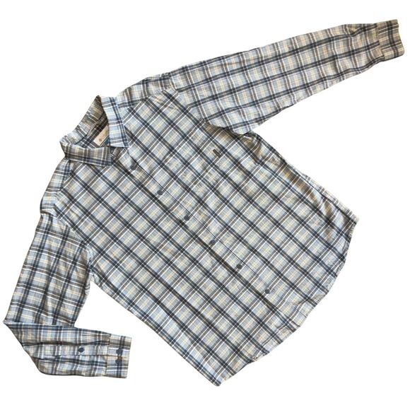 Columbia Men's Button Down Shirt Size XL Blue Plaid Chest Pocket 100% Cotton EUC - Picture 7 of 11